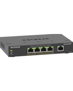 NETGEAR 5-poorts Gigabit Ethernet PoE+ Plus Switch (GS305EP) - Switch