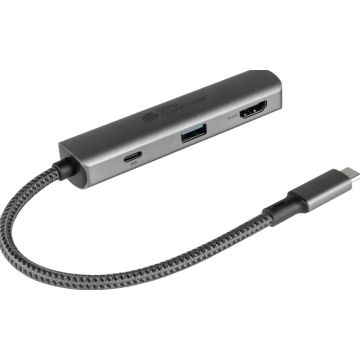 Good Connections USB-C-Hub (3-Port) antraciet