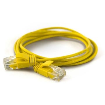 Wantec Patchkabel UTP CAT6a d=2,8mm 0,50m geel