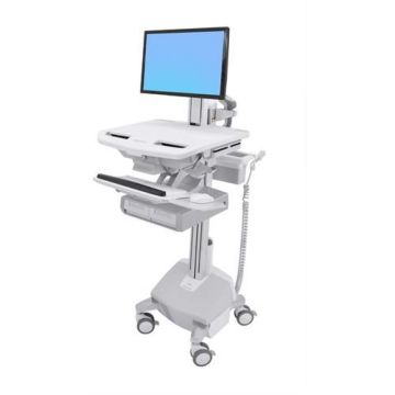 Ergotron StyleView Cart with LCD Pivot, LiFe Powered, 2 Drawers - Wagen