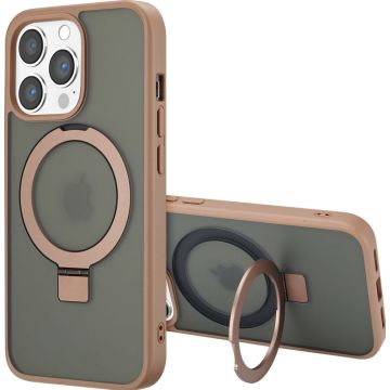 Accezz Ring Stand Backcover met MagSafe iPhone 13 Pro - Brown