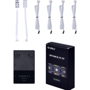 Lian Li Uni Hub SLV2 L-Connect 3 Controller White - Fan Controller