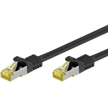 RJ45 Patchkabel S/FTP,Cat.6A,LSZH,Cat.7 Rohkabel,30m,zwart
