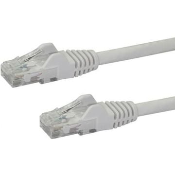 StarTech.com 100ft CAT6 Ethernet Cable, 10 Gigabit Snagless RJ45 650MHz 100W PoE Patch Cord, CAT 6 10GbE UTP Network Cable wStrain Relief, White, Fluke TestedWiring is UL CertifiedTIA - Category 6