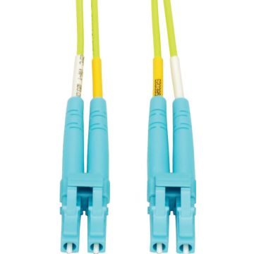 Eaton Tripp Lite Series 100G Duplex Multimode 50125 OM5 LSZH Fiber Optic Cable (LCLC), Lime Green, 10 m - Verbindingskabel