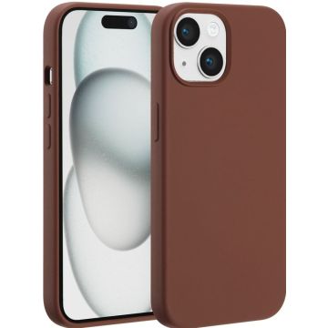 Accezz Liquid Silicone Backcover met MagSafe iPhone 15 - New Tea Brown