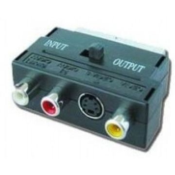 gembird Bidirektionaler SCART/RCA/S-VIDEO-Adapter