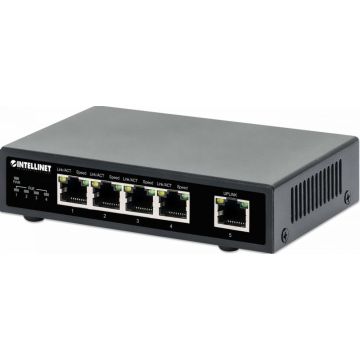 Intellinet 5-Port Gigabit PoE+ Switch 62W