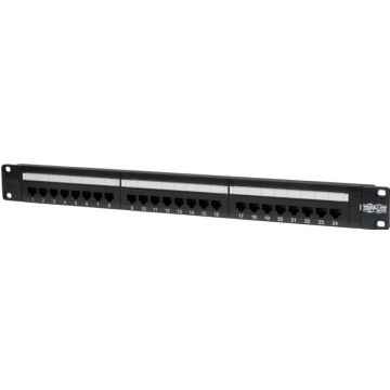 Eaton Tripp Lite Series 24-Port Cat5e Cat5 Rackmount Patch Panel 568B 110 Punch 1URM - Patchpaneel