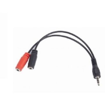 gembird 3,5 mm Audio + microfoon-Adapterkabel, 0,2 m