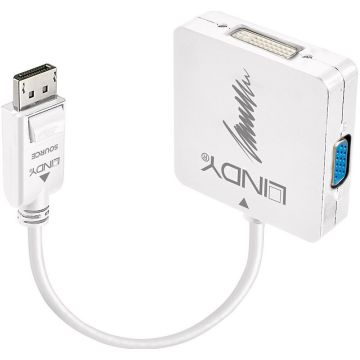 LINDY DisplayPort 1.2 To HDMI. VGA and DVI-D Active Adapter Converter