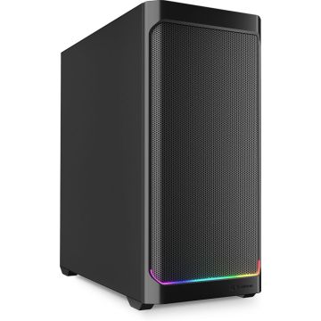Sharkoon Behuizing AK4 RGB ATX 1xMetall zwart