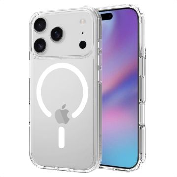 Accezz Xtreme Impact Backcover met MagSafe voor de Apple iPhone 17 Pro - Transparant  