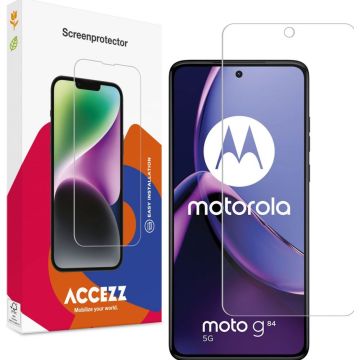 Accezz Gehard Glas Screenprotector Motorola Moto G84 - Transparant