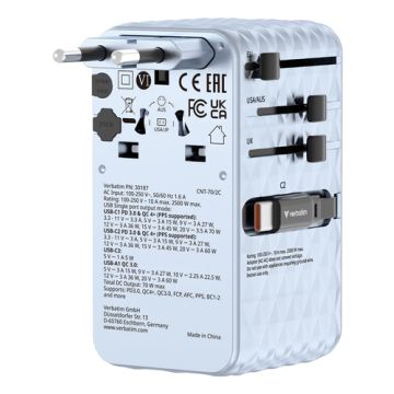 Verbatim Charge 'n' Travel - Universele Reisadapter
