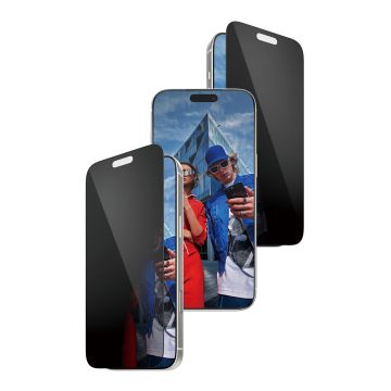 PanzerGlass Ultra Wide Fit FastFit in-a-box Privacy Screenprotector voor de Apple iPhone 17 Pro Max         