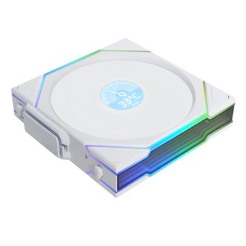  Lian Li UNI FAN TL140 Wireless LCD Reverse Blade White - Ventilator