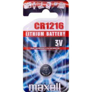 batterij Maxell 3V knoopcel CR1216 25mah