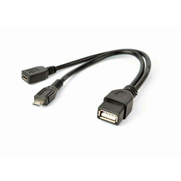 USB Adapter Gembird micro A -> micro B 0.15m OTG