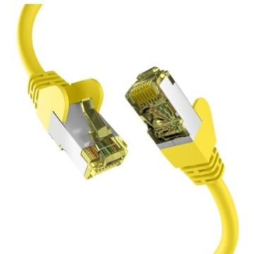 EFB CAT6a GELB 0,25m Patchkabel S/FTP PIMF