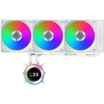 Lian Li Hydroshift II LCD-C 360CL White - Waterkoeler
