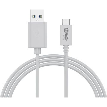 BeHello Charge and Sync USB-C to USB  Cable (1m) White
