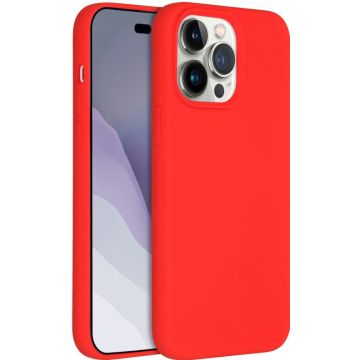 Accezz Liquid Silicone Backcover met MagSafe iPhone 14 Pro Max - Rood