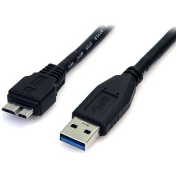 StarTech.com 50 cm zwarte SuperSpeed USB 3.0-kabel A naar micro B - MM
