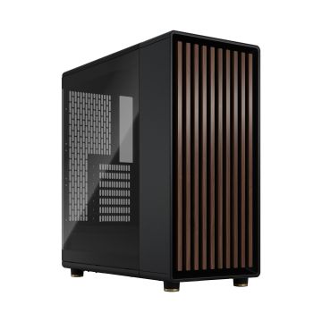 Fractal Design North TG Clear Charcoal Black - Behuizing- Midi-Tower