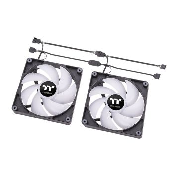Thermaltake CT140 ARGB Sync PC Cooling Fan Black 2-pack - Ventilator