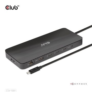 Club 3D Thunderbolt 4 Certified 11-in-1 Docking Station - Dockingstation