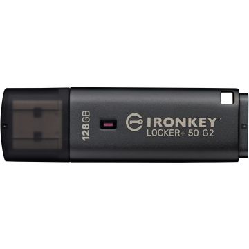 Kingston IronKey Locker+ 50 G2 128GB Black - USB-Stick