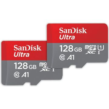 SanDisk Ultra microSDXC 128GB 2-Pack - Flashgeheugenkaart