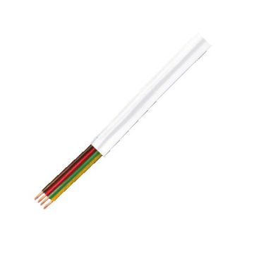 Logilink modulair Flat Cable 4-wire, colour white, 100m