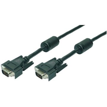 Logilink VGA Cable 2xST black 2x Ferrit Core 20M
