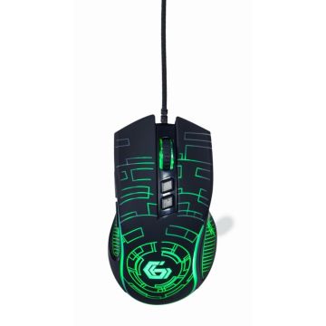 GEMBIRD USB-LED-Gaming-muis 7-toetsen 3600 DPI zwart