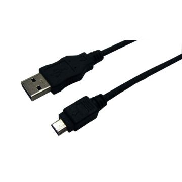 Logilink USB Kabel A -> mini B St/Bu 3.00m zwart