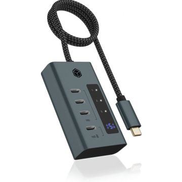 Hub 4-Port IcyBox Hub USB 3.2 Gen 2 Type-C retail