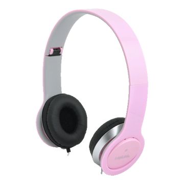 Logilink Headset stereo roze 1x 3,5mm connector