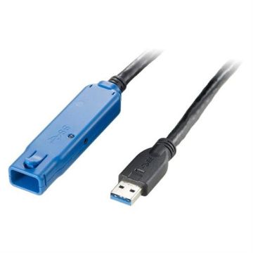 Logilink USB Kabel A -> A St/Bu 10.00m zwart Repeaterkabel