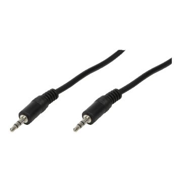 Logilink Audiokabel 1x 3,5mm -> 1x 3,5mm St/St 5.00m bk
