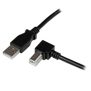 StarTech.com 2 m USB 2.0 A naar rechtshoekige B-kabel – MM - USB-kabel