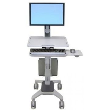 Ergotron WorkFit-C Single LD Sit-Stand Workstation - Wagen