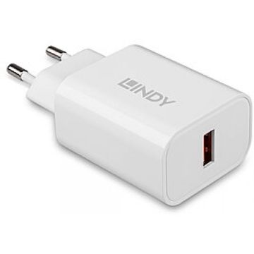 LINDY USB Typ A Charger 18W, weiß