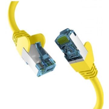 EFB RJ45 PATCHKABEL met CAT7 ROHKABEL GELB 20m