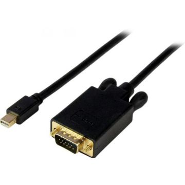StarTech.com 4,5 m lange Mini DisplayPort-naar-VGA-adapterconverterkabel – mDP naar VGA 1920x1200 - zwart