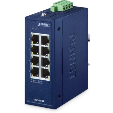 PLANET Industrial 8-Port 10/100/1000T Switch IGS-800T