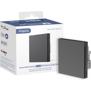 Aqara Smart Wall Switch H1 EU (With neutral, single rocker) - Schakelaar