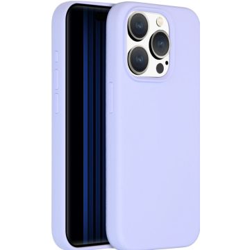 Accezz Liquid Silicone Backcover iPhone 15 Pro - Paars