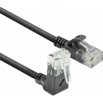 CAT6A U/UTP SLIM U-ANG BK 50CM. 1 stk